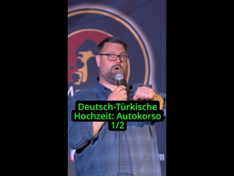 Deutsch-Türkische Hochzeit: Autokorso (1/2)